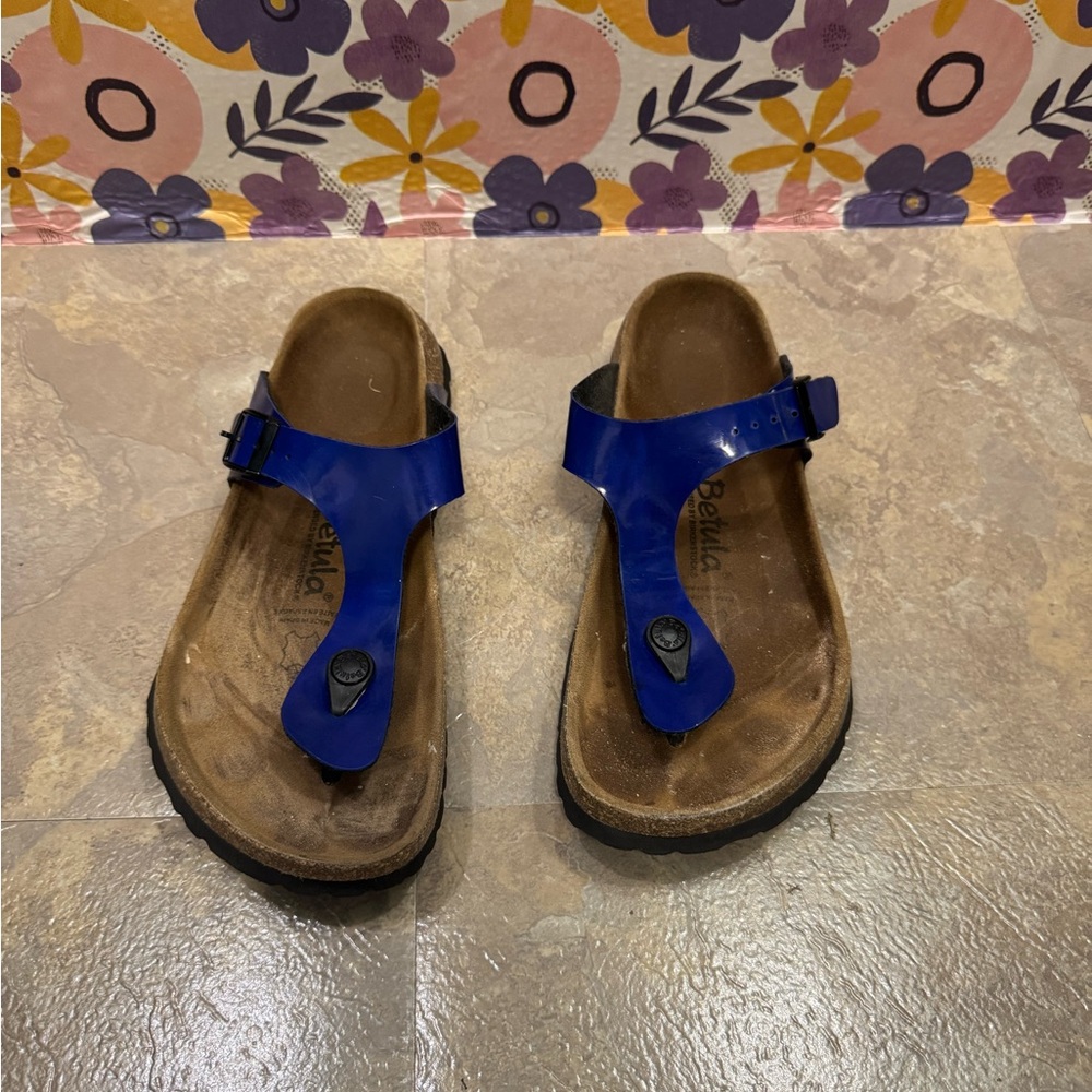 Birkenstock Betula Blue Sandals with Buckle 

size 39